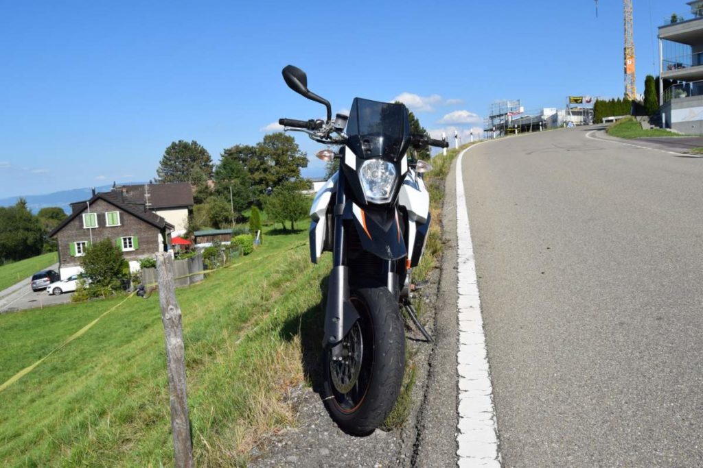 Unfall mit Motorrad in Wienacht-Tobel