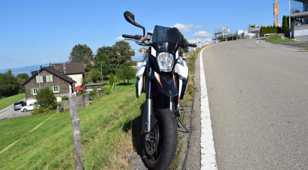 Unfall mit Motorrad in Wienacht-Tobel