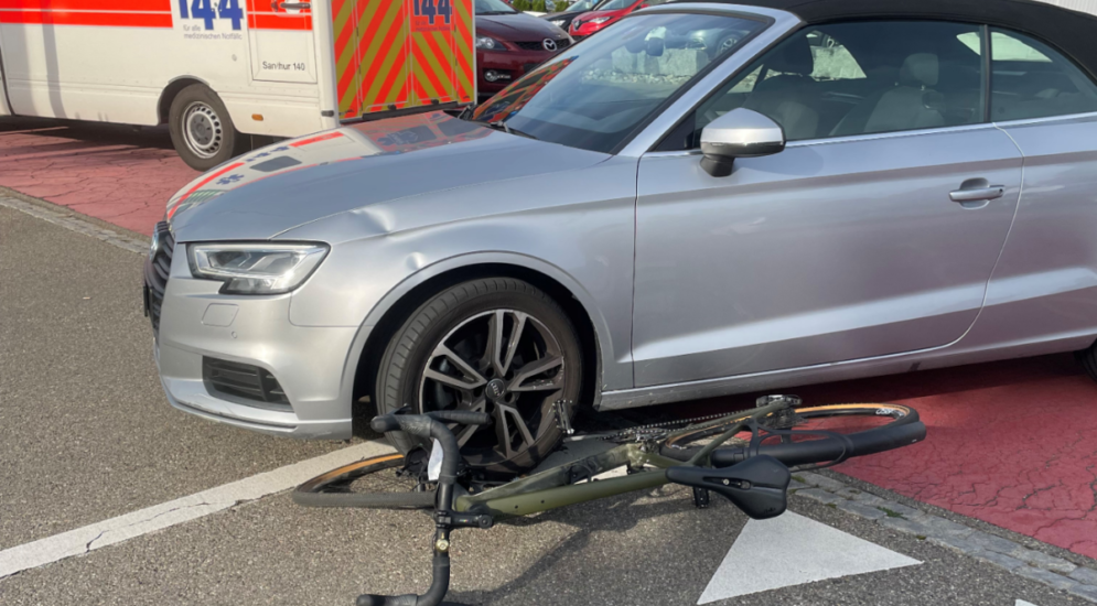 Sirnach TG: Radfahrerin bei Unfall mit Auto verletzt