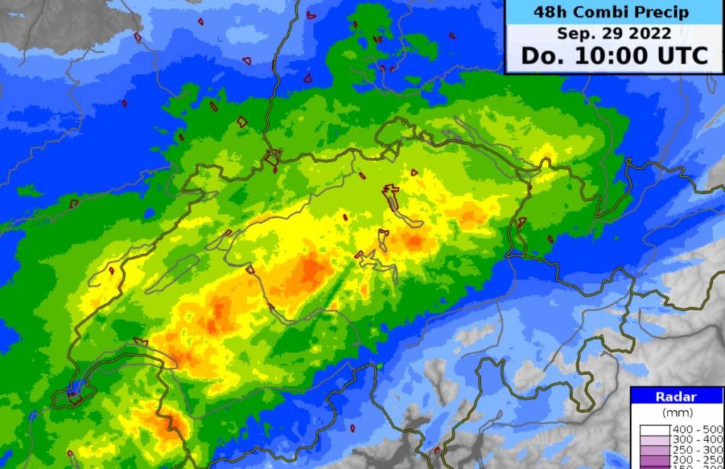Bilanz des Starkregens in der Schweiz