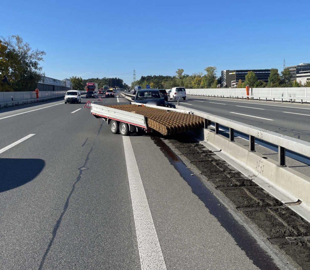 A2 Rothenburg LU: 30‘000 Franken Sachschaden nach Unfall