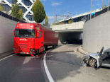 Kreuzlingen TG : Unfall zwischen Auto und Sattelmotorfahrzeug