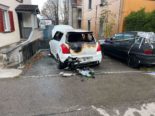 St.Gallen: Autobrand auf einem Parkplatz