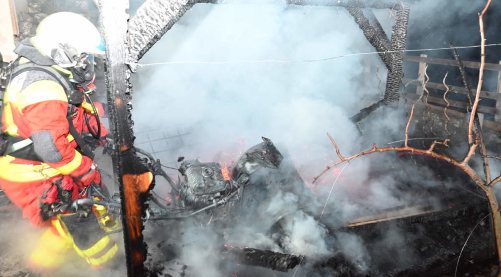 Brand in Buchs SG fordert mehrere zehntausend Franken Sachschaden