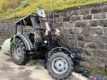 Oberwil ZG: Traktor kracht bei Unfall in Mauer