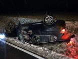Ettingen BL: BMW landet bei Unfall auf dem Dach