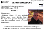 Marsens FR: Vermisst wird Naim J. (19)