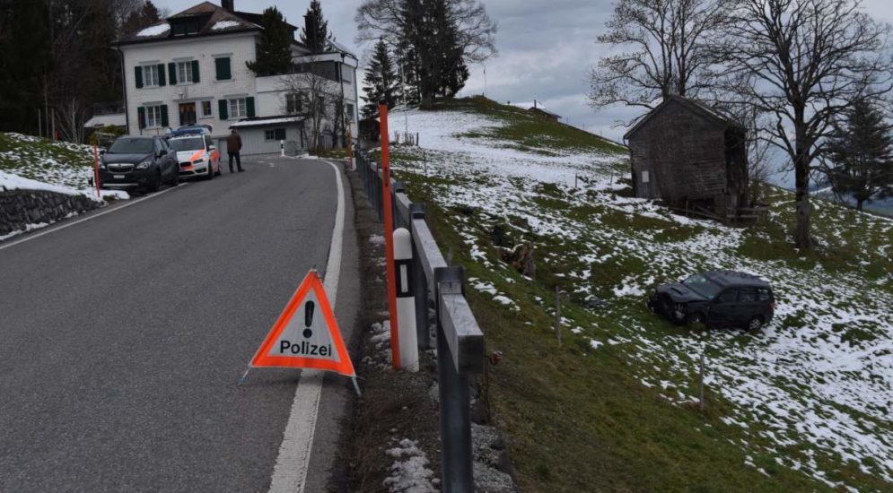 Mehrere Unfälle in Appenzell Ausserrhoden