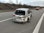 Wettingen AG: Durch Unfall im PW mehrmals über A1 gedreht