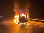 Schwerer Unfall A2 Seedorf UR: Frau kann brennendes Auto nicht selbst verlassen