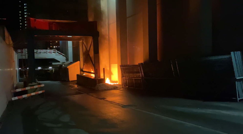 St.Gallen: Passantin meldet Feuer auf Baustelle