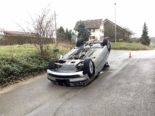 Schaffhausen: Auto landet bei Unfall auf Dach