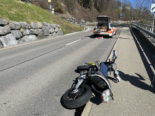 Berneck SG: Bei Unfall mit Motorrad gegen Trottoir geprallt