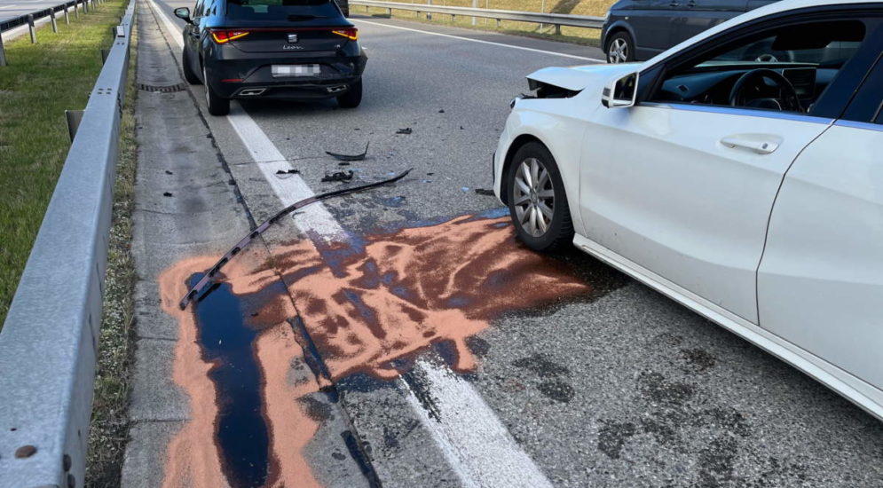 Unfälle St.Gallen: Trotz Vollbremsung auf A1 in Heck geprallt