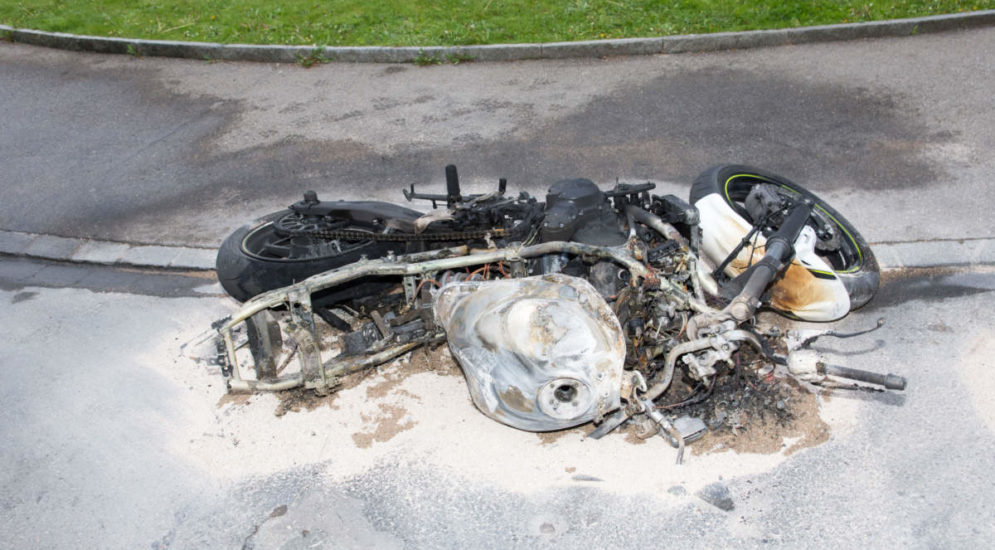 Frauenfeld TG: Motorrad gestohlen und in Brand gesetzt