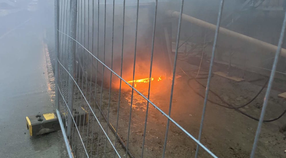 Baustellenbrand in Gossau