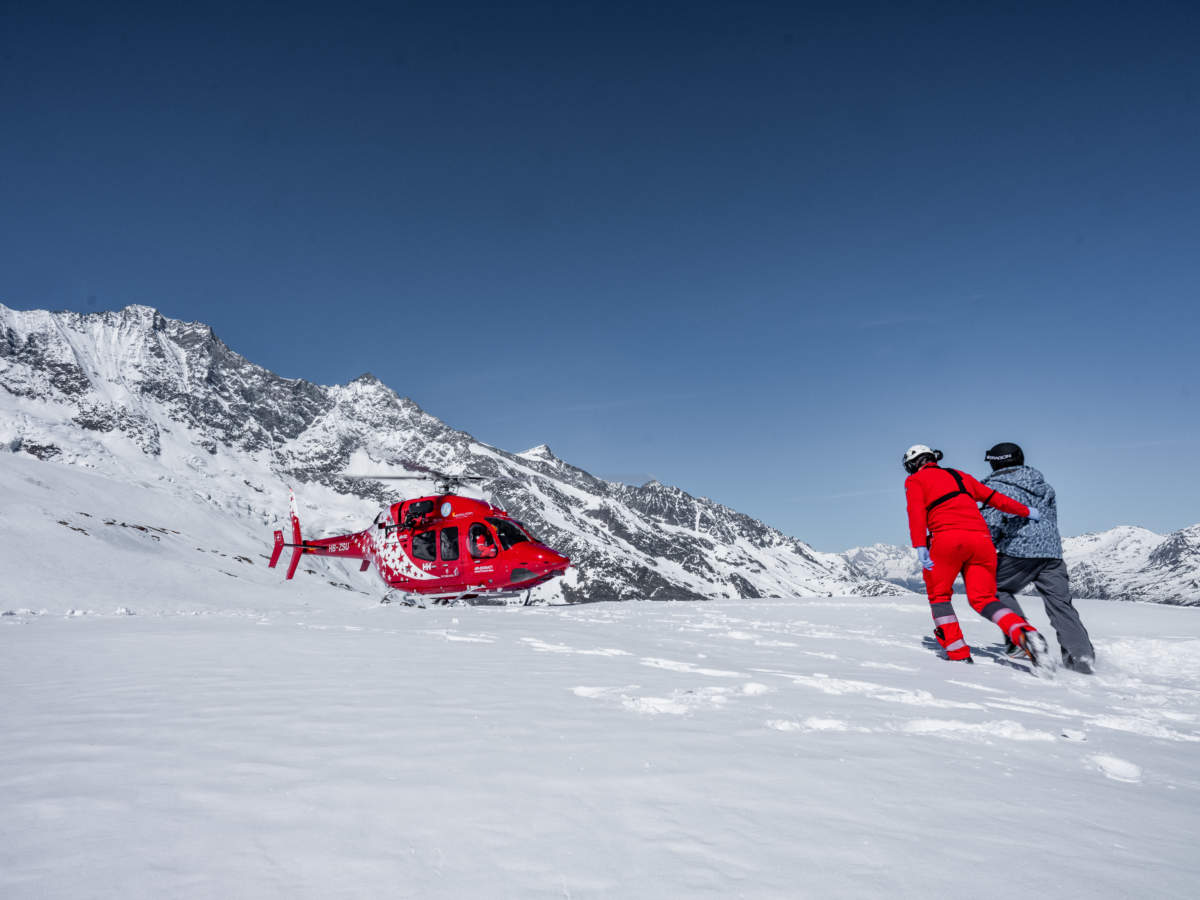 Air Zermatt 46 Rettungseinsätze mit dem Helikopter über Ostern