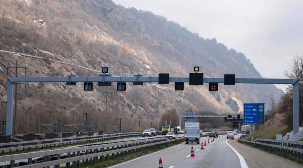 Visp: Einschränkungen und Sperrungen Autobahn A9