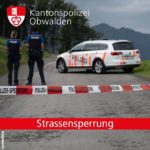 Strassensperre und Unfall in Obwalden
