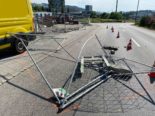 Risch Rotkreuz: Auf Flucht vor Polizei Unfall gebaut und Bauarbeiter verletzt