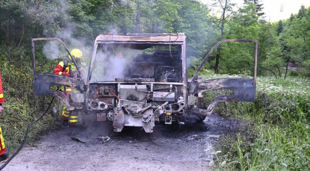 Sevelen SG: 80'000 Franken Sachschaden bei Brand eines landwirtschaftlichen Fahrzeugs