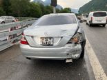 Unfall auf der Autobahn A3 in Mollis