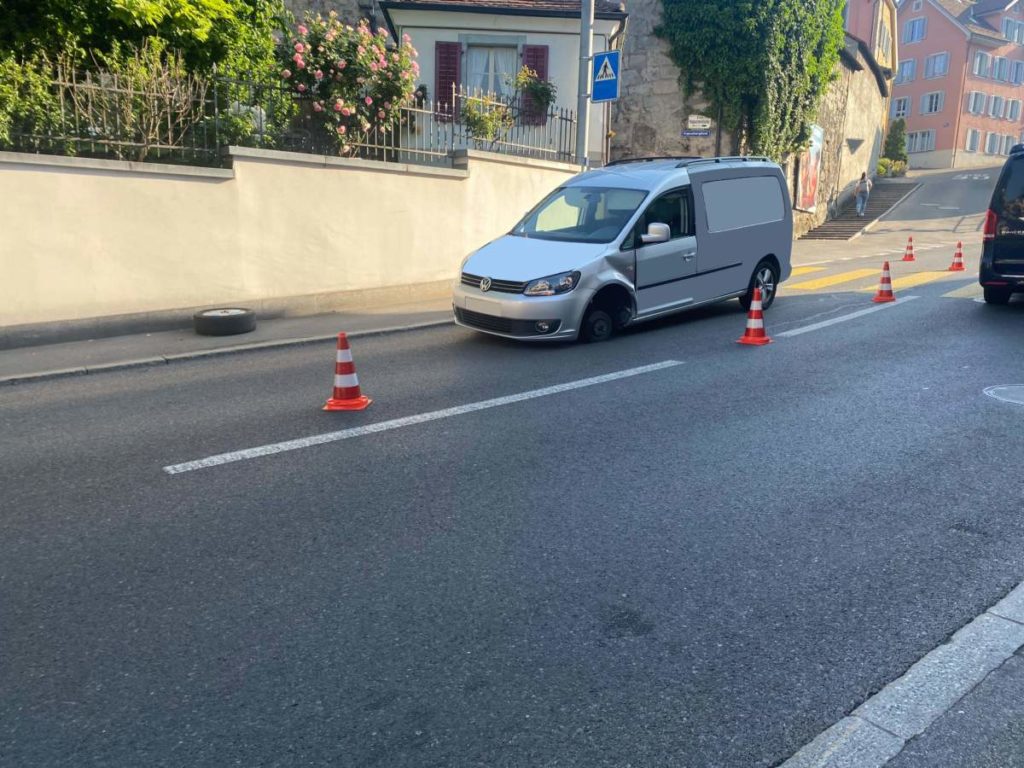unfall in zug stadt