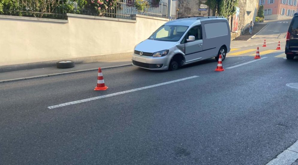 unfall in zug stadt