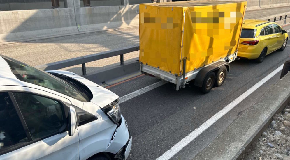 St.Gallen: 20'0000 Franken Sachschaden bei Unfall auf der A1