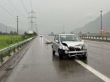 Autobahn A3 bei Bilten GL: Unfall wegen Aquaplaning