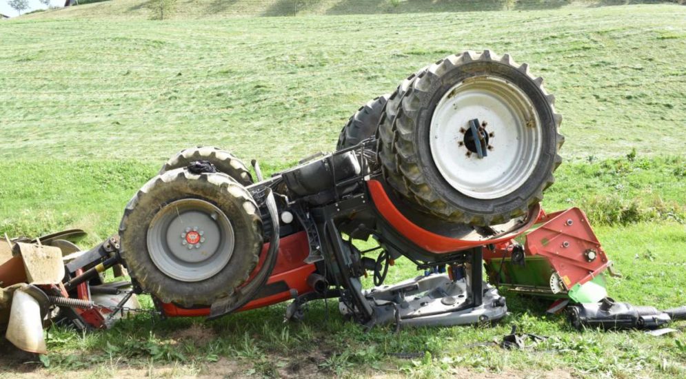 Luthern: Traktor überschlägt sich bei Unfall - Landwirt schwer verletzt
