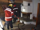 Klosters Dorf: Grossaufgebot der Feuerwehr