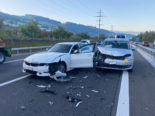 Gisikon LU: Unfall zwischen fünf Autos - zwei Verletzte
