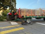 Am Montag ereignete sich in Langendorf ein Unfall. Eine Fahrradfahrerin wurde von einem Traktor-Anhänger erfasst.
