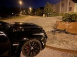 Waltenschwil AG: Fahruntüchtig mit Cadillac in Kreiseleinrichtung gebrettert