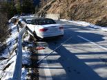 Chur GR: Selbstunfall verursacht Totalschaden am Fahrzeug