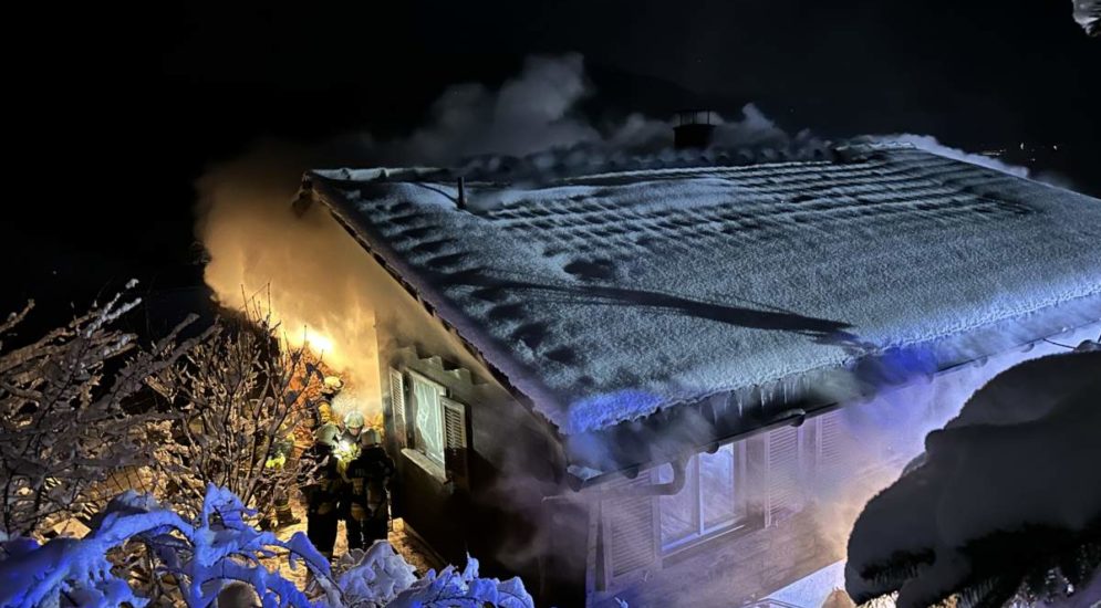 Jakobsbad AI: Brand zerstört Einfamilienhaus