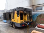 Herisau AR: Baustellenkompressor in Brand geraten