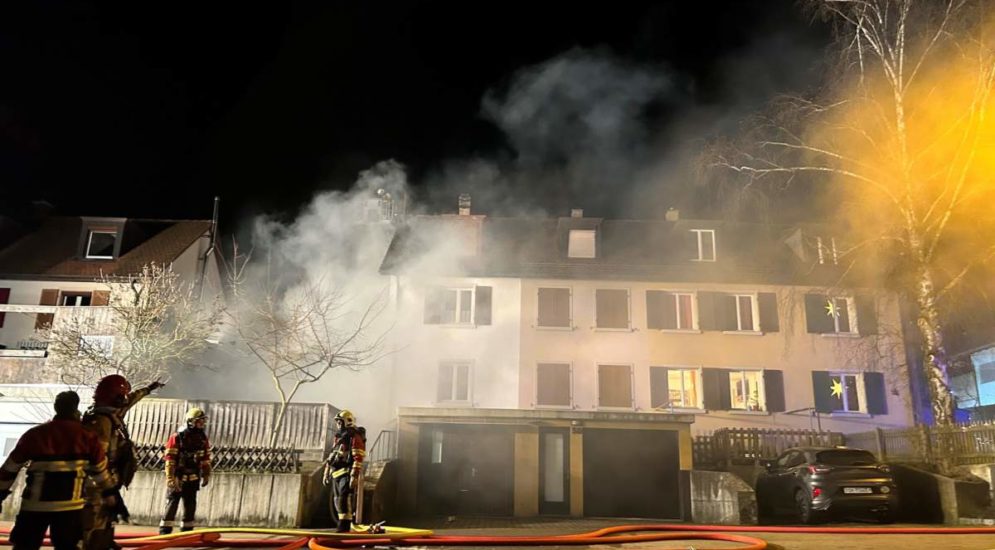 Neuhausen am Rheinfall SH: Hausbewohnerin nach Brand im Spital