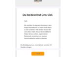 Vorsicht: Betrügerische Mail im Namen von Amazon