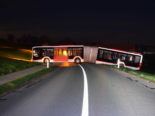 Hildisrieden LU: Betrunken mit Bus Unfall gebaut und stecken geblieben