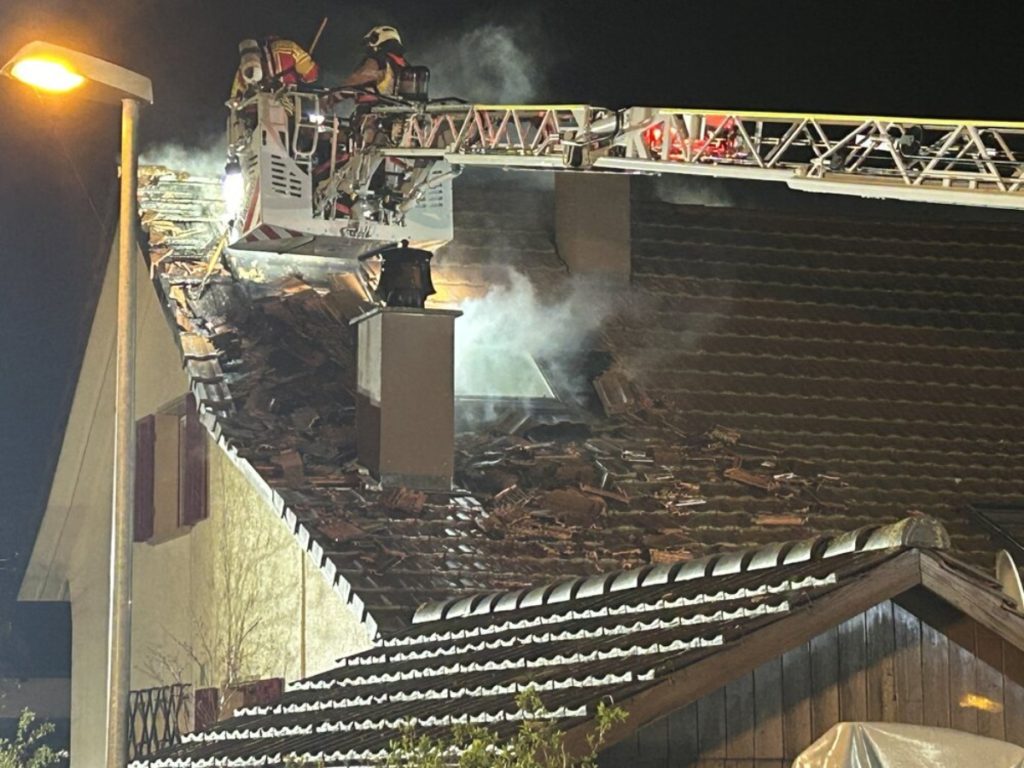 Möhlin AG: Brand in Einfamilienhaus