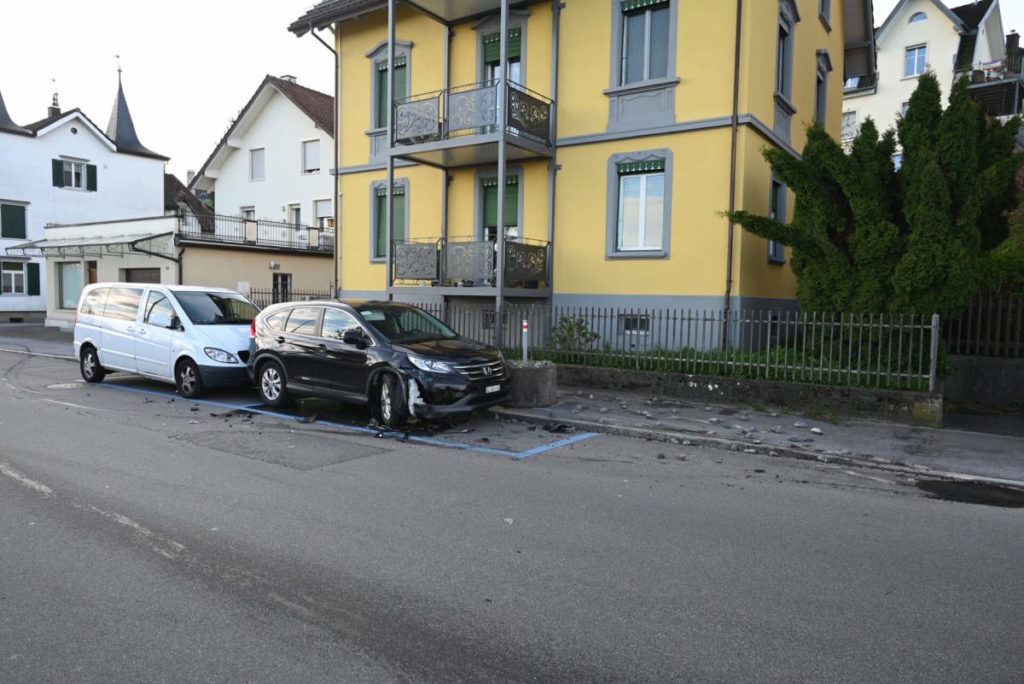Rorschacherberg: Fahrunfähig Unfall gebaut und das Weite gesucht