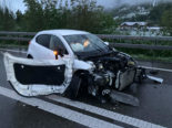 Niederurnen GL: Bei Unfall auf Autobahn in Leitplanke gerutscht