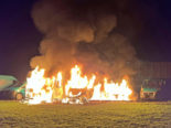 Emmen LU: Drei Fahrzeuge erleiden bei Brand Totalschaden