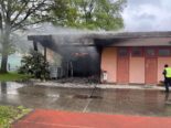 Holderbank AG: Clubhaus durch Brandstiftung in Flammen