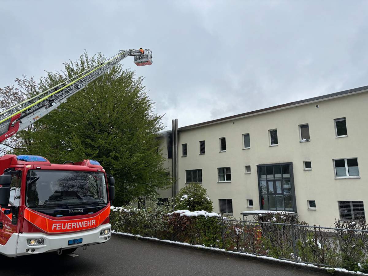 St.Gallen: Grossaufgebot wegen Brand an der Iddastrasse