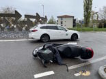 Wittenbach SG: Motorradfahrer bei Unfall in Auto geprallt
