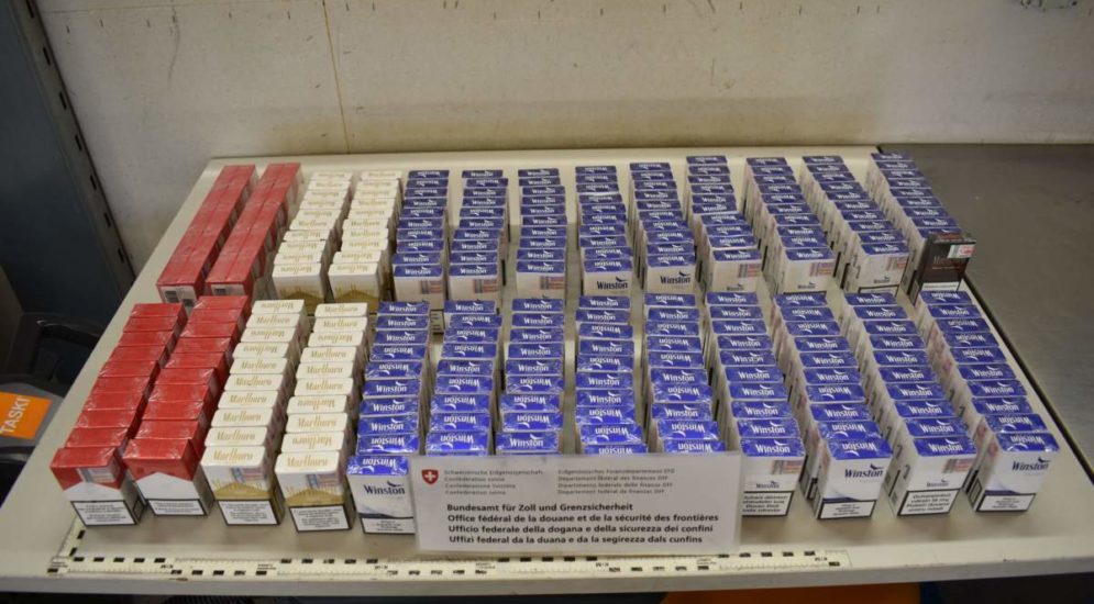 St. Margrethen SG: 6000 Zigaretten aus Verstecken sichergestellt