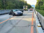 Kriegstetten SO: Sportwagen crasht bei Unfall auf A1 in Leitplanke